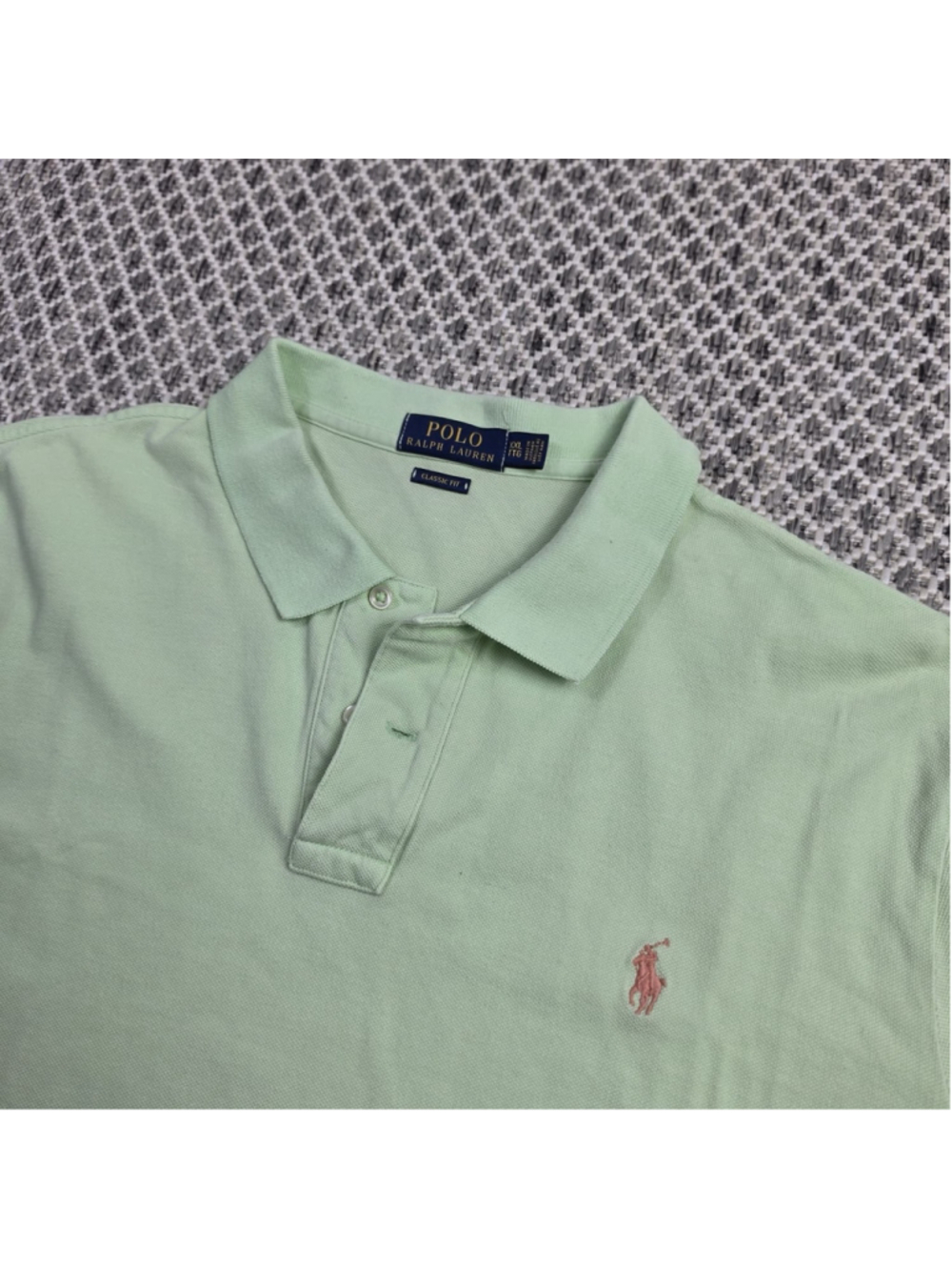 Polo Ralph Lauren Classic Fit Polo Shirt Men’s XXL Mint Green Cotton Pony Logo